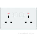 Socket 2Gang 13A avec interrupteur